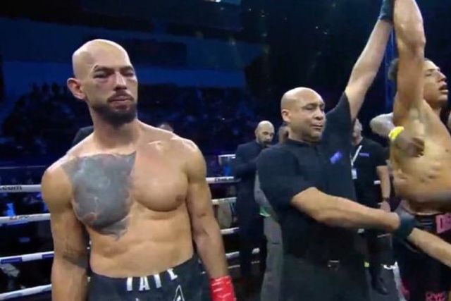 Andrew Tate após derrota com Chase DeMoor