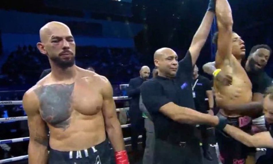 Andrew Tate após derrota com Chase DeMoor