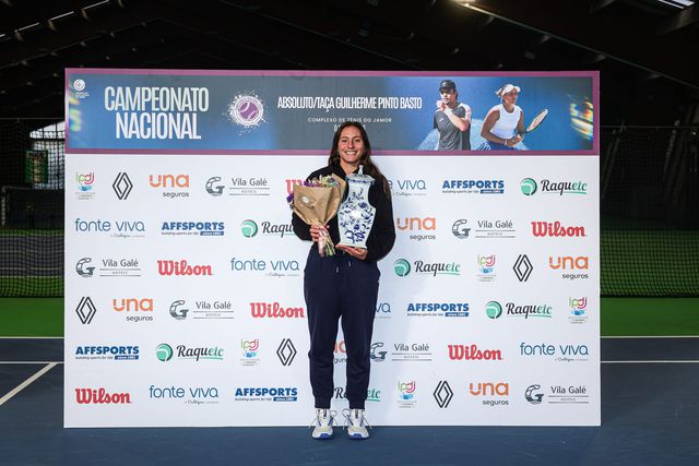 Francisca Jorge, nove vezes consecutivas campeã  nacional de ténis (Miguel Reis/FPT)