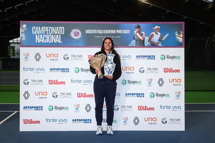 Francisca Jorge, nove vezes consecutivas campeã  nacional de ténis (Miguel Reis/FPT)