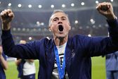 Luis Enrique a festejar efusivamente a conquista da Taça Intercontinental em Doha