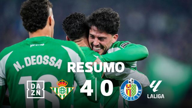 Goleada do Betis no estádio La Cartuja a fechar 2025 (resumo)