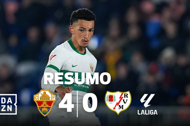 Ex-Benfica marca, Elche goleia e continua invicto em casa (resumo)