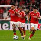 Richard Ríos, Leandro Barreiro e Sudakov, médios do Benfica - Foto Imago