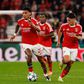 Richard Ríos, Leandro Barreiro e Sudakov, médios do Benfica - Foto Imago