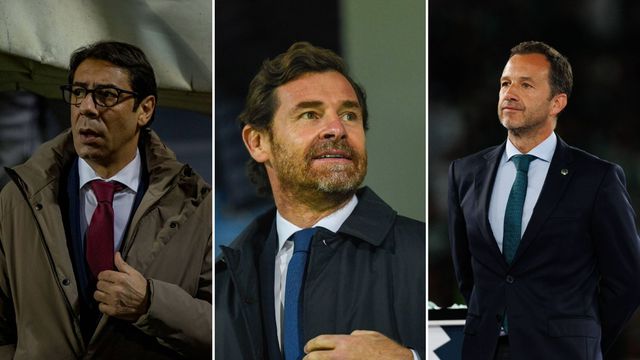 Rui Costa, André Villas-Boas e Frederico Varandas, presidentes de Benfica, FC Porto e Sporting