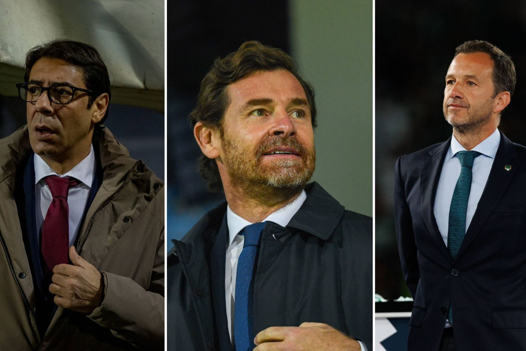Rui Costa, André Villas-Boas e Frederico Varandas, presidentes de Benfica, FC Porto e Sporting