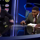 Carragher e Micah Richards reagem de forma eufórica ao golo de Raphinha contra o Benfica