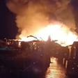 Dominado incêndio em restaurante de praia da Costa da Caparica