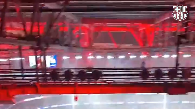 A festa do Barcelona na Luz vista da bancada