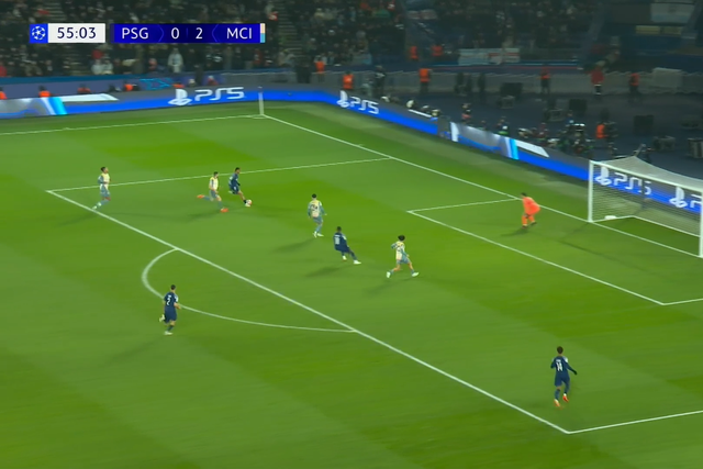 Matheus Nunes ficou para trás e viu o PSG reduzir (vídeo)