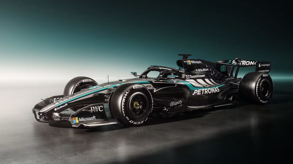Mercedes ataca temporada 2026 com o W17. Foto: Mercedes