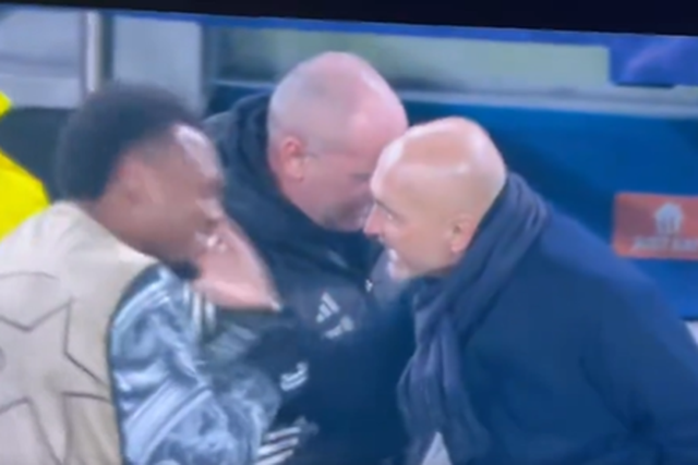 Spalletti atinge Openda com uma bofetada