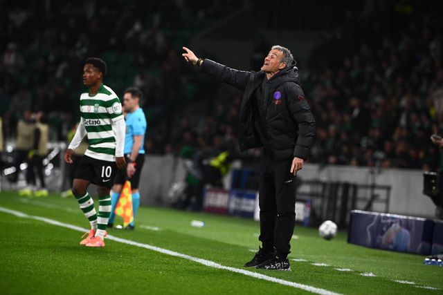 Luis Enrique, treinador do PSG, saiu de Alvalade com derrota por 1-2