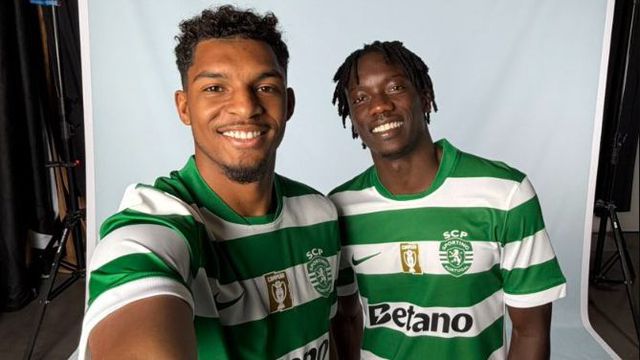 Luís Guilherme e Faye são os dois reforços de inverno dos verdes e brancos - Foto: Sporting CP