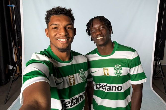 Luís Guilherme e Faye são os dois reforços de inverno dos verdes e brancos - Foto: Sporting CP