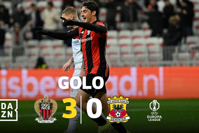 Agora de cabeça: Tiago Gouveia bisa na Liga Europa