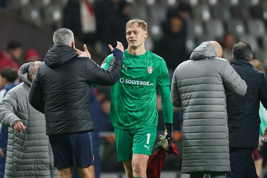 Lukas Hornicek realizou uma exibição monstruosa, frente ao Nottingham Forest. Foto: Hugo Delgado/LUSA