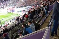 Entrada do Benfica para aquecimento