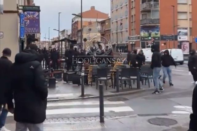 VÍDEO: adeptos do Benfica arranjam problemas em Toulouse