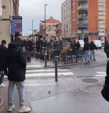 VÍDEO: adeptos do Benfica arranjam problemas em Toulouse