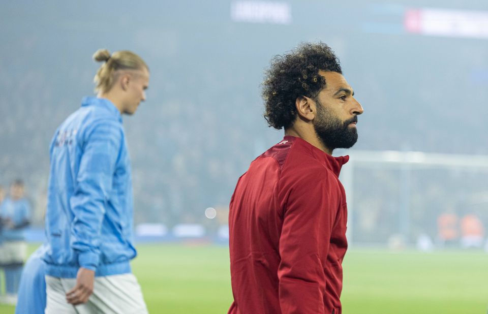 Haaland e Salah frente a frente