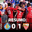 Sevilha acaba com série negativa e bate Getafe (resumo)