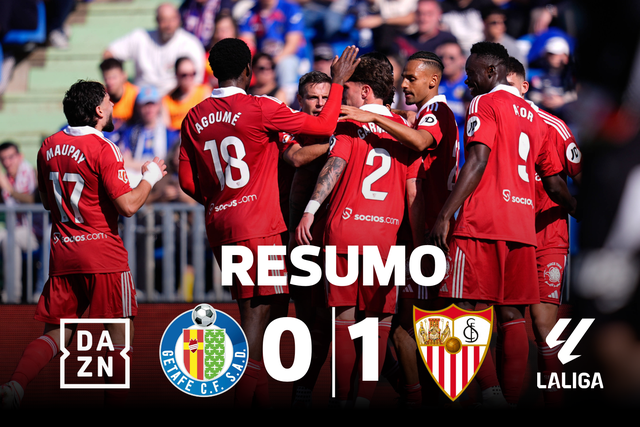Sevilha acaba com série negativa e bate Getafe (resumo)