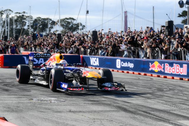 Carro da Red Bull Racing em São Francisco