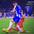 O lance polémico que não foi assinalado - Imagem SportTV