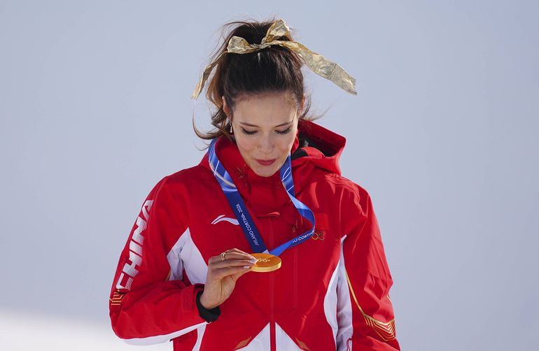 Eileen Gu venceu ouro na final feminina de halfpipe - Foto: Imago