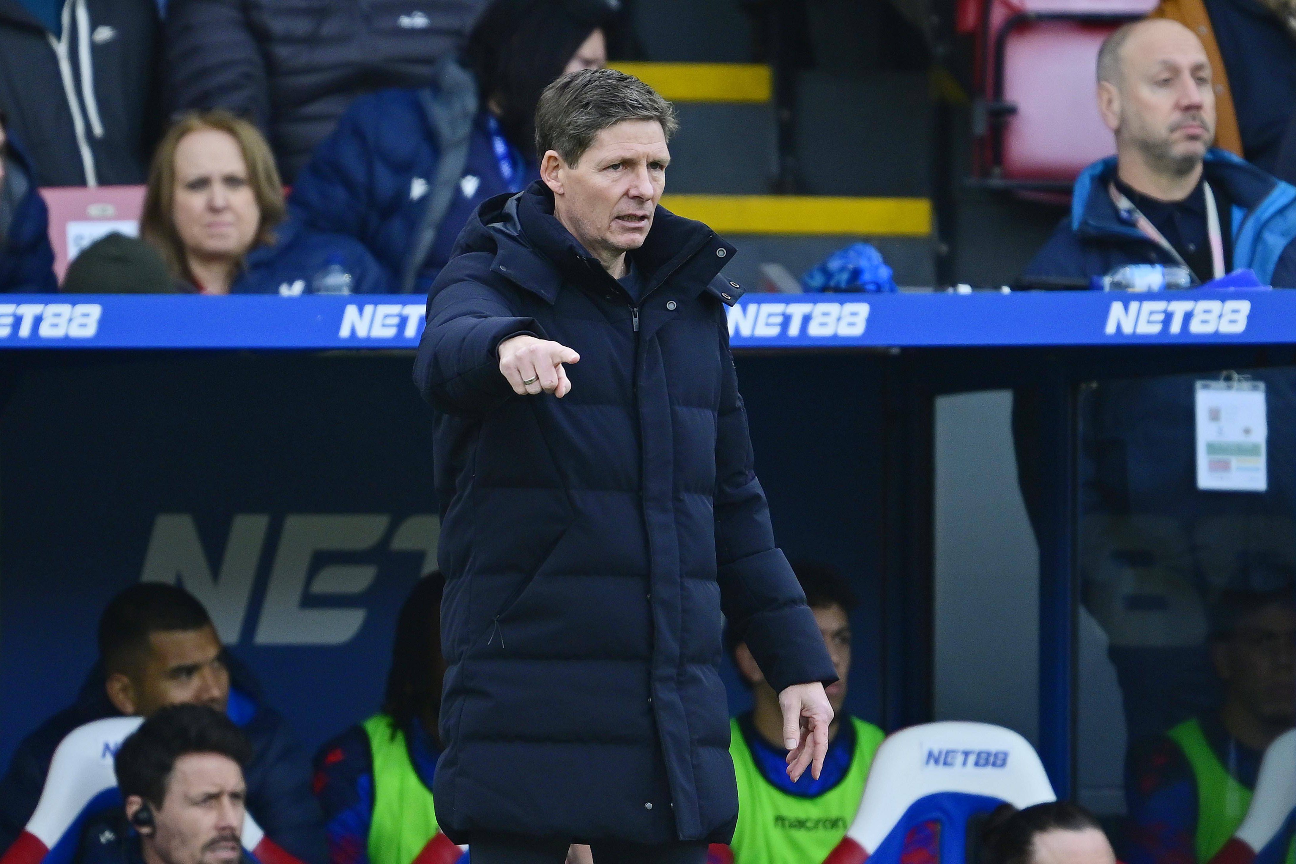 Oliver Glasner, treinador do Crystal Palace