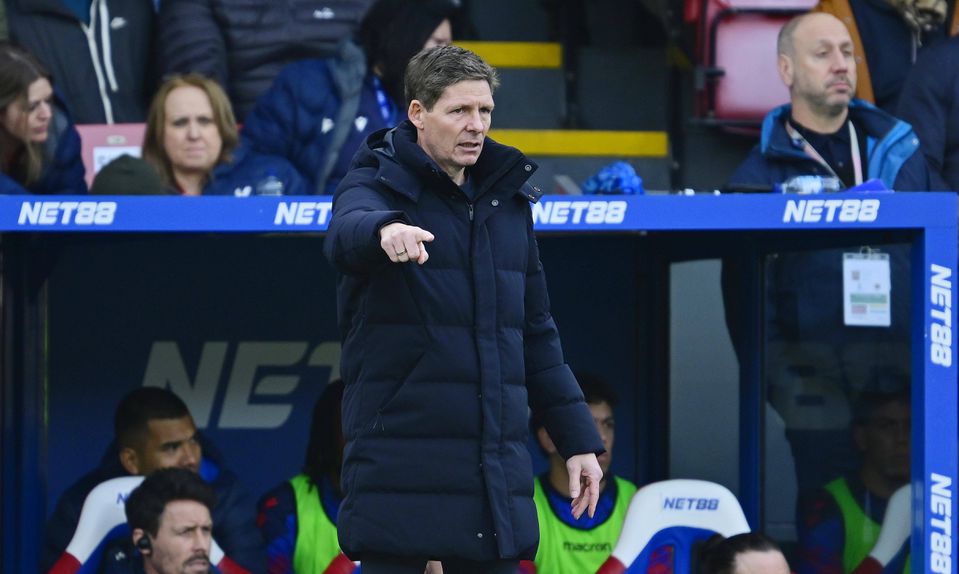 Oliver Glasner, treinador do Crystal Palace