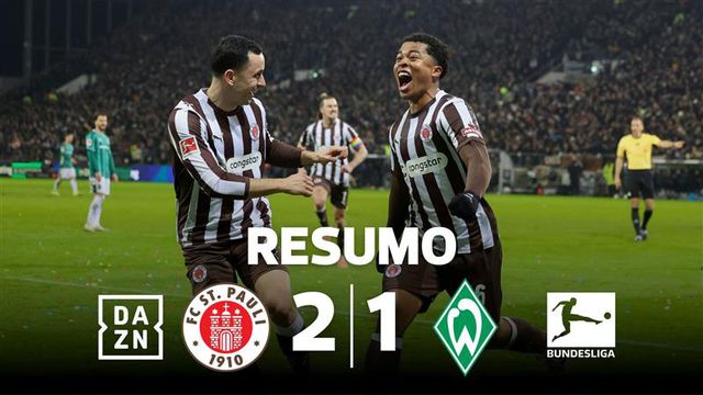 Duelo de 'aflitos' na Bundesliga acaba com St. Pauli a sorrir (resumo)