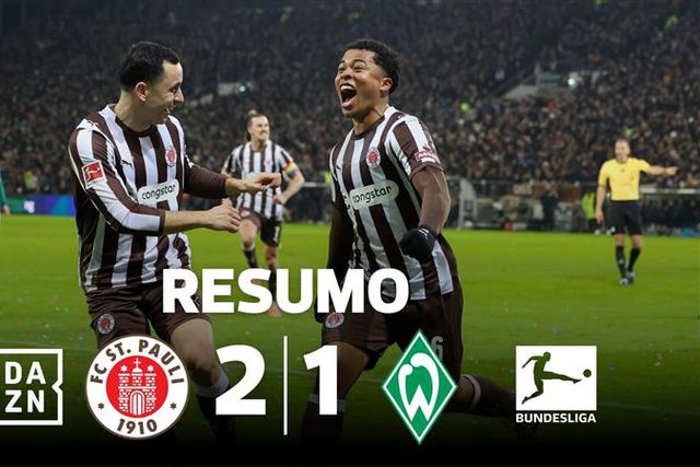 Duelo de 'aflitos' na Bundesliga acaba com St. Pauli a sorrir (resumo)