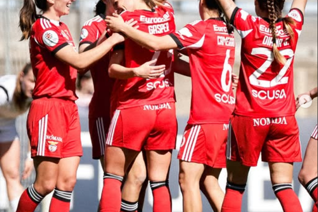 A equipa encarnada goleou o Damaiense (Foto: SL BENFICA)
