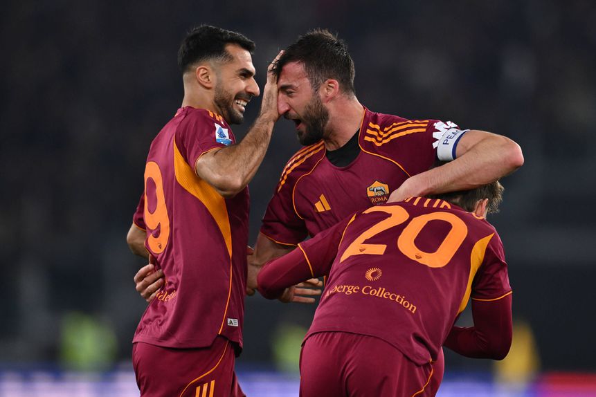 Festejos da Roma, com Cristante em destaque