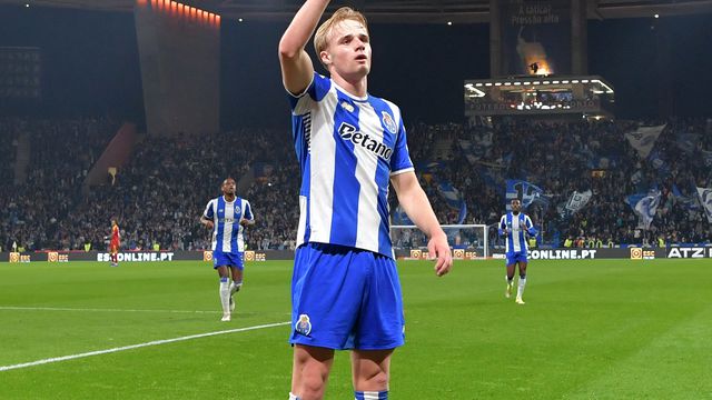 Froholdt marcou o único golo do FC Porto na receção ao Rio Ave, depois de um bom entendimento entre Gabri Veiga e Pietuszewski - Foto: Rogério Ferreira / Kapta +