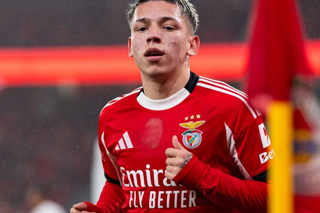 Prestianni, avançado do Benfica (foto: Imago)