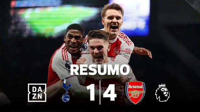 Eze e Gyokeres bisam na goleada do Arsenal em casa do rival Tottenham (resumo)