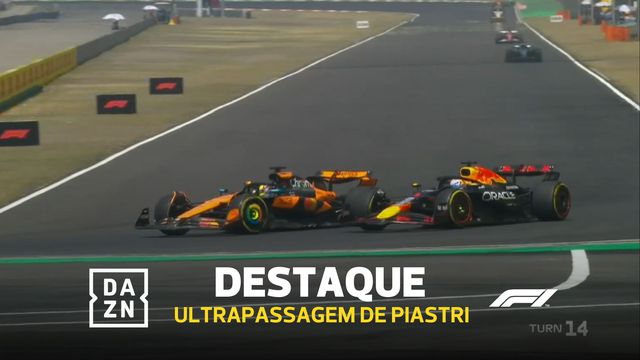 Veja só esta ultrapassagem de Piastri a Verstappen