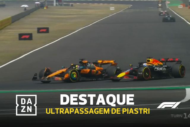 Veja só esta ultrapassagem de Piastri a Verstappen