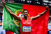 Gerson Baldé campeão mundial de salto em comprimento em pista curta