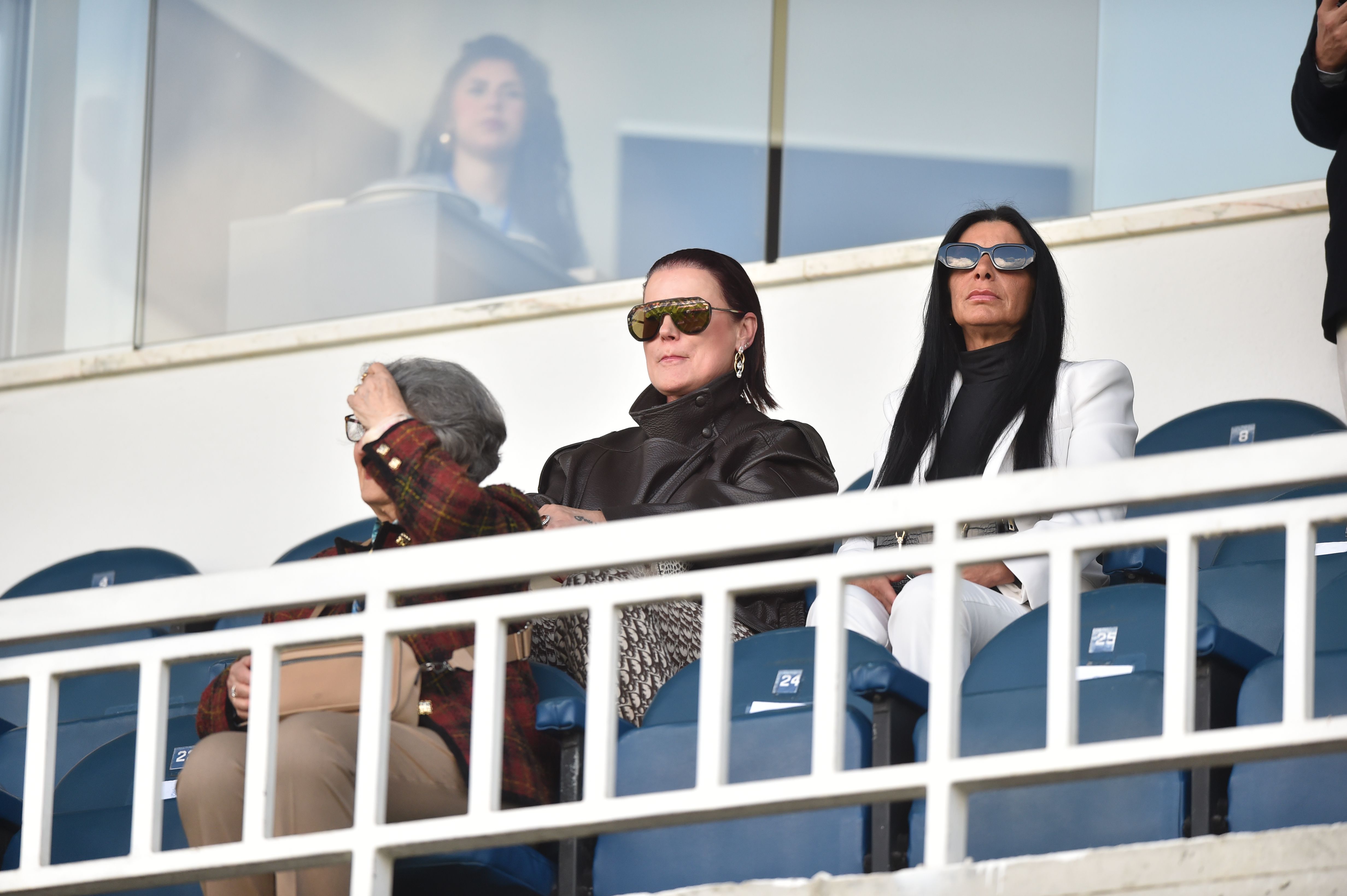 Elma Aveiro, irmã mais velha de Cristiano Ronaldo, em Alverca a assistir ao encontro do Sporting - Foto: Miguel Nunes