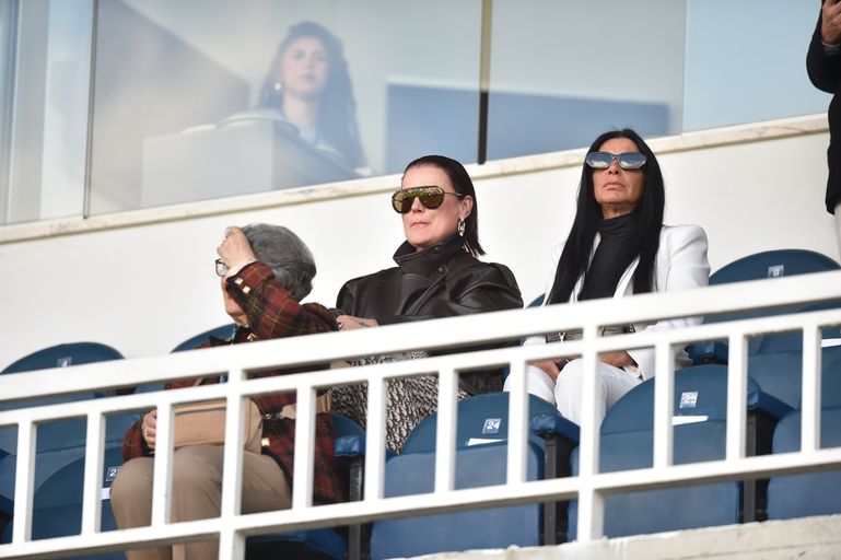 Elma Aveiro, irmã mais velha de Cristiano Ronaldo, em Alverca a assistir ao encontro do Sporting - Foto: Miguel Nunes