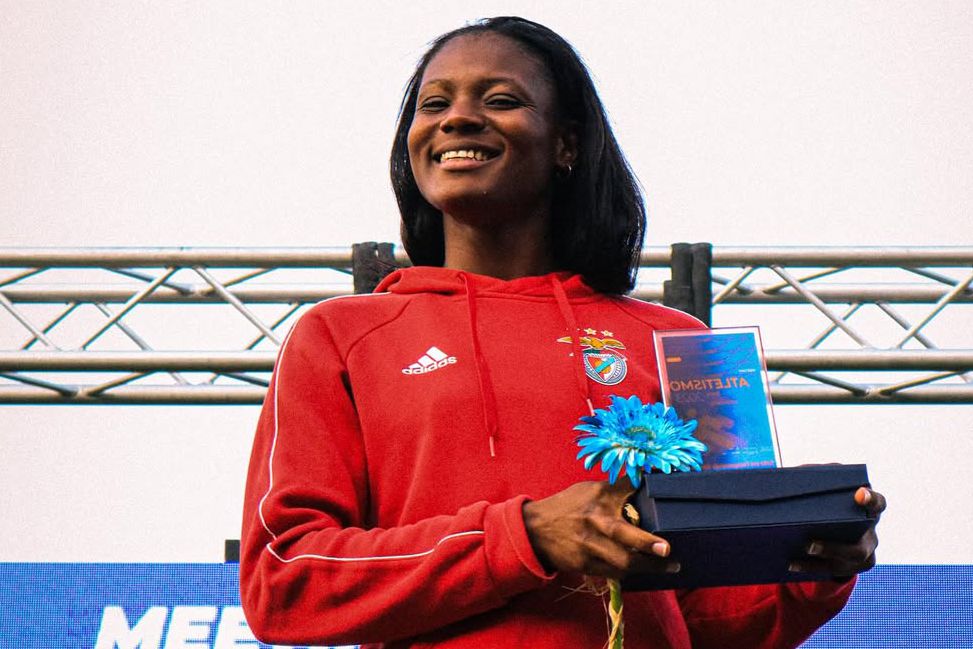 Agate de Sousa, atleta do Benfica, 25 anos, uma estrela em ascenção, uma portuguesa que voa