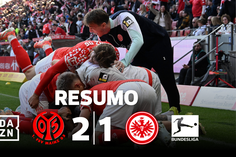 Golo aos 89' afasta Mainz da zona de descida e trama Frankfurt (resumo)