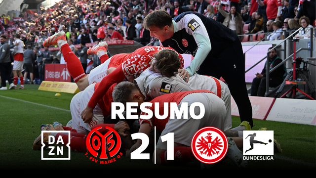 Golo aos 89' afasta Mainz da zona de descida e trama Frankfurt (resumo)