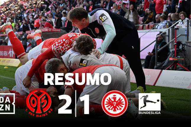 Golo aos 89' afasta Mainz da zona de descida e trama Frankfurt (resumo)