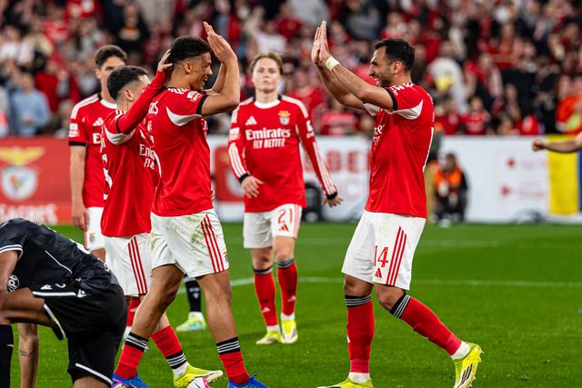 Festejos do Benfica frente ao V. Guimarães